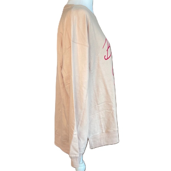 Wildfox Women’s Pink Cocktails Terry Pullover Crewneck Sweatshirt NWOT Large - Picture 3 of 11